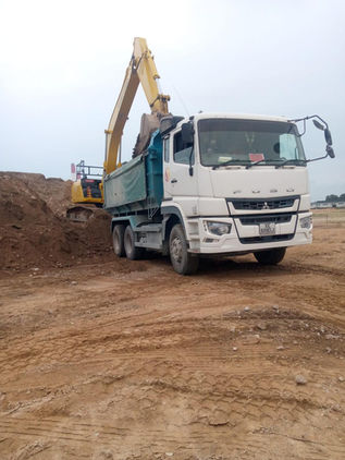 Truck in Construction Site